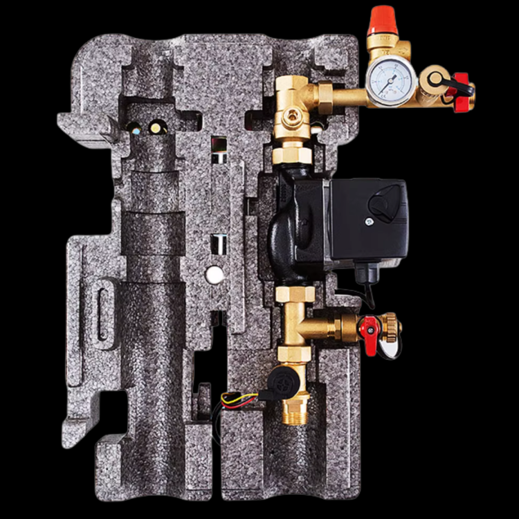 Budowa grupy pompowej Bessler SR11L-258 z zestawem zaworów.png