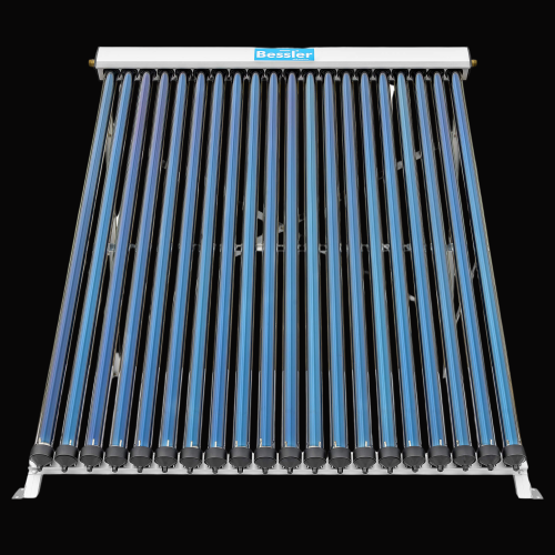 Przepływowy kolektor słoneczny wykonany ze stali nierdzewnej front.png