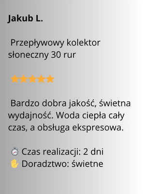 przepływowy kolektor 30 rur opinia o wydajności i obsłudze