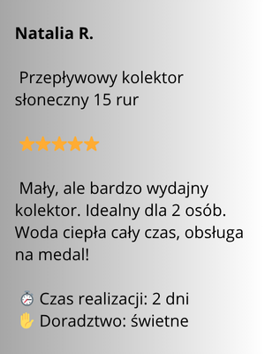 przepływowy kolektor 15 rur opinia o wydajności i obsłudze